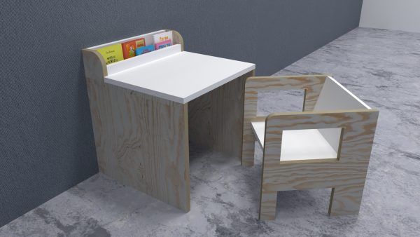 Escritorio librero con silla (1 a 3 años)
