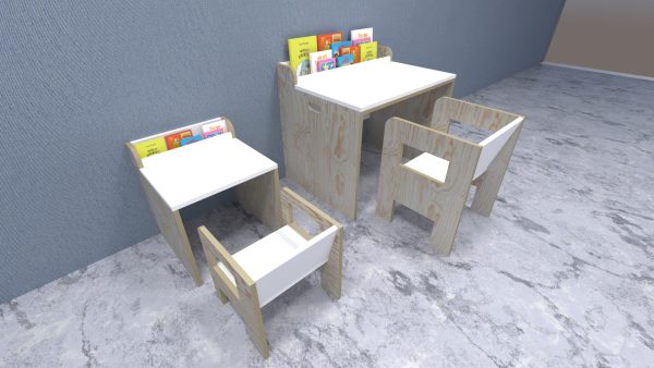 Escritorio librero con silla (3 a 5 años)