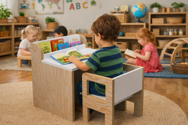 Escritorio librero con silla (1 a 3 años)