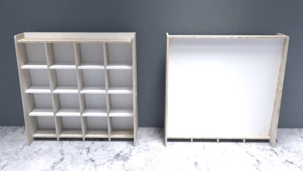 Pizarra educativa con Estantería organizadora 2 en 1.