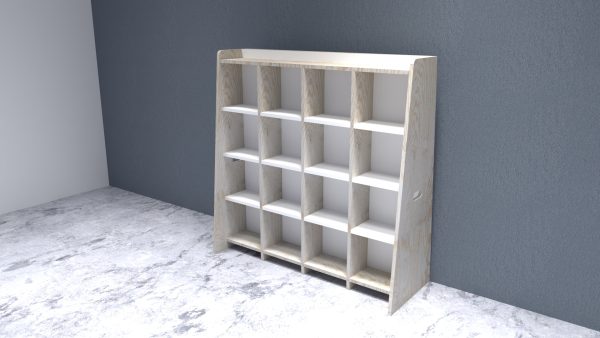 Pizarra educativa con Estantería organizadora 2 en 1.