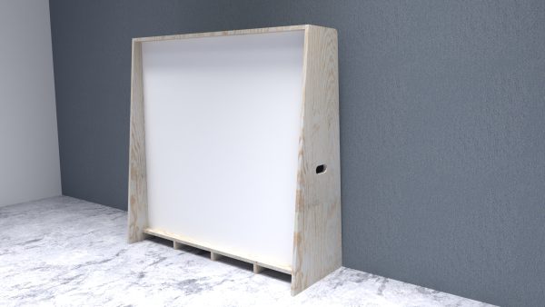 Pizarra educativa con Estantería organizadora 2 en 1.