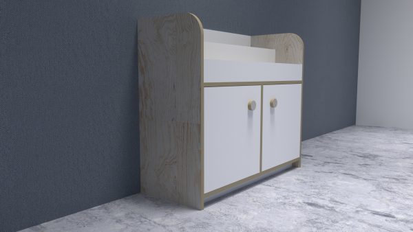 02 Librero Revistero Infantil con 2 Cubos organizadores