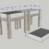 Mesa de luz estilo Montessori 3 en 1 con soporte bandeja