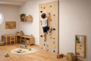 Muro de Escalada Infantil con 25 Presas mixtas