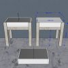 Mesa de luz estilo Montessori 3 en 1 con soporte bandeja