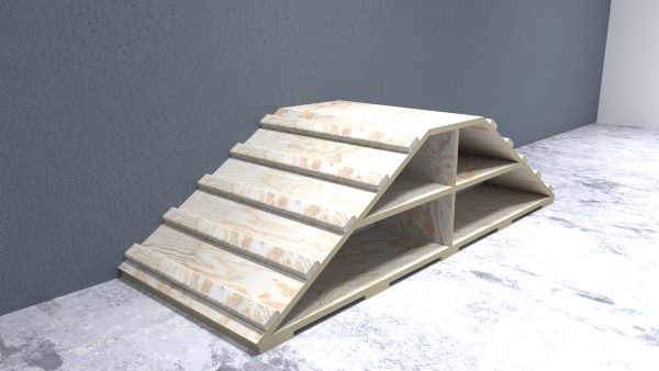 Rampa de Aprendizaje motriz con estantería organizadora