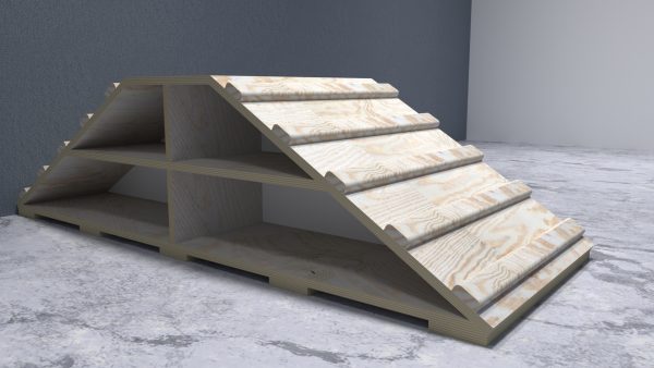 Rampa de Aprendizaje motriz con estantería organizadora