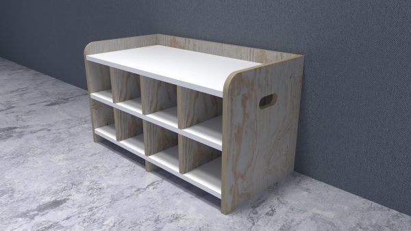 ZAPATERO_NIÑOS00 Banca Zapatero Infantil con Compartimentos Organizadores